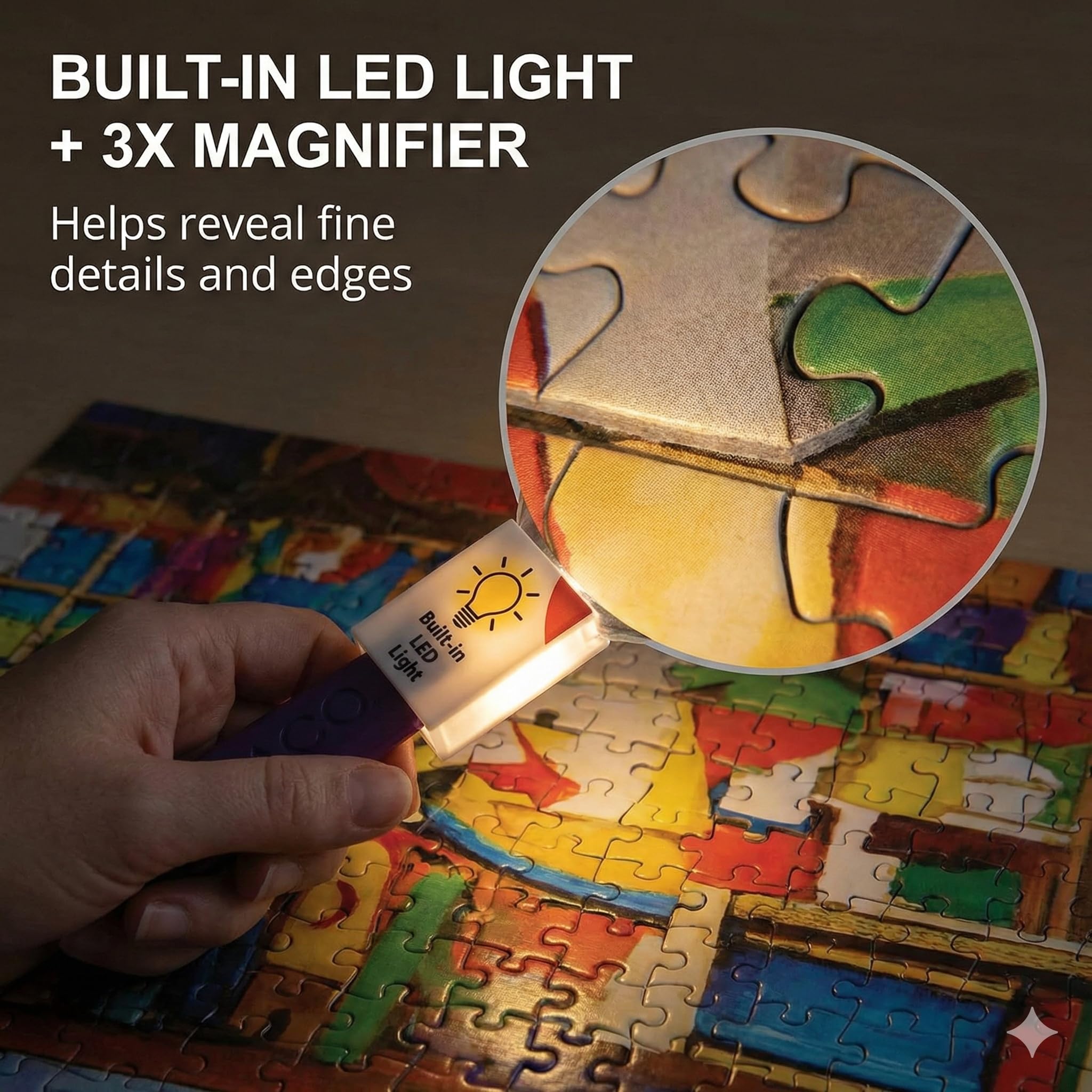 Amazon.com: Ceaco - Puzzle Scoop with LED Light & Magnifier - 1